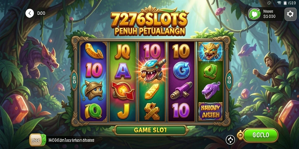Tangkapan layar <strong>7276SLOTS</strong> menampilkan aksi seru slot yang mendebarkan.