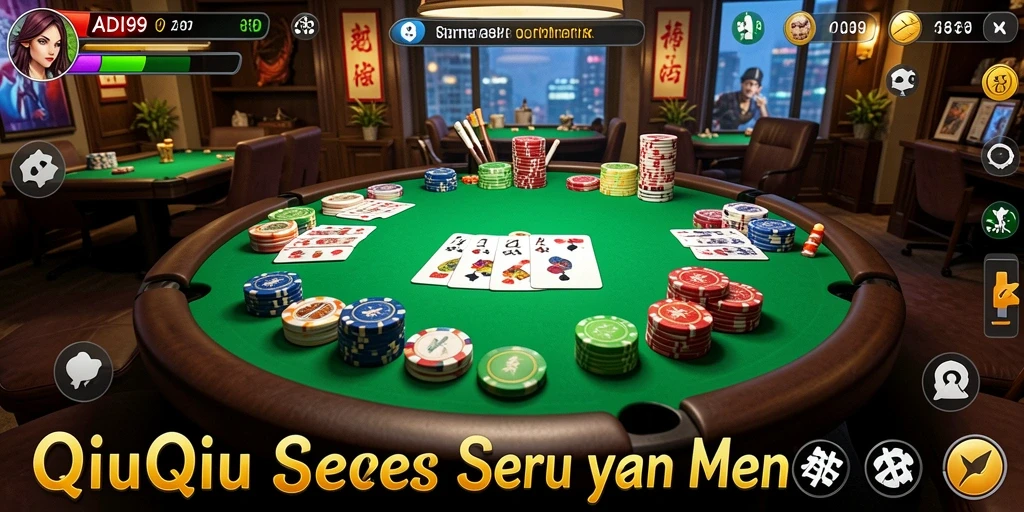 Gameplay QiuQiu yang seru dan interaktif di ADI99.