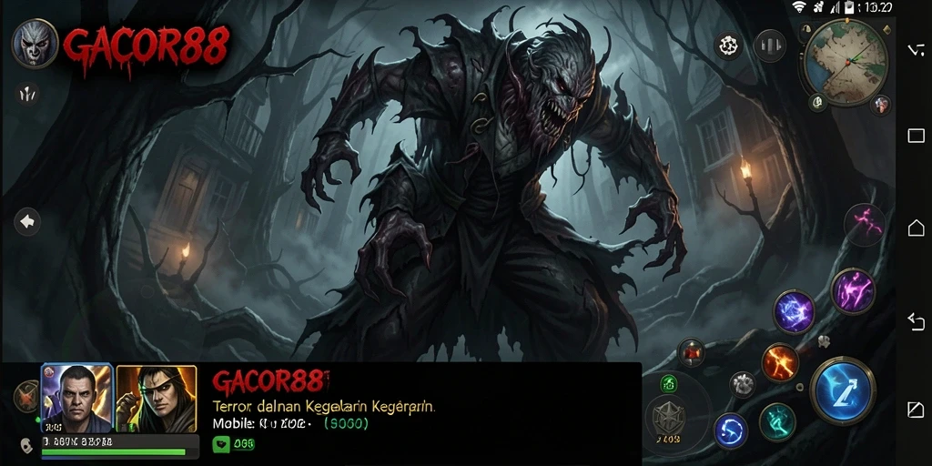 Screenshot menampilkan gameplay GACOR88 yang mencekam dan menantang.