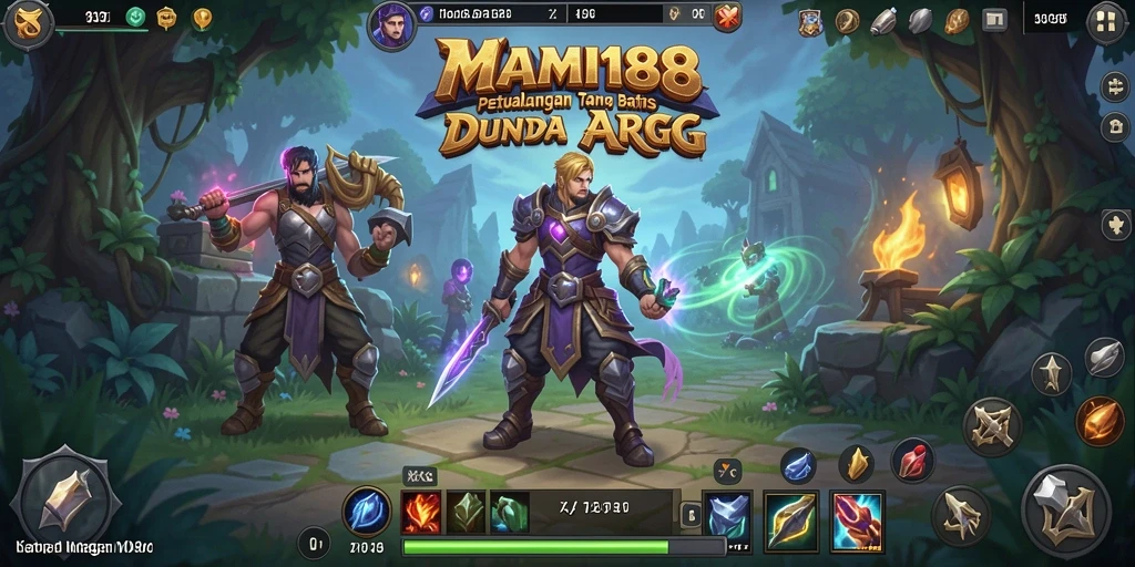 Screenshot gameplay MAMI188 menampilkan aksi pertempuran yang intens dan grafik yang memukau.