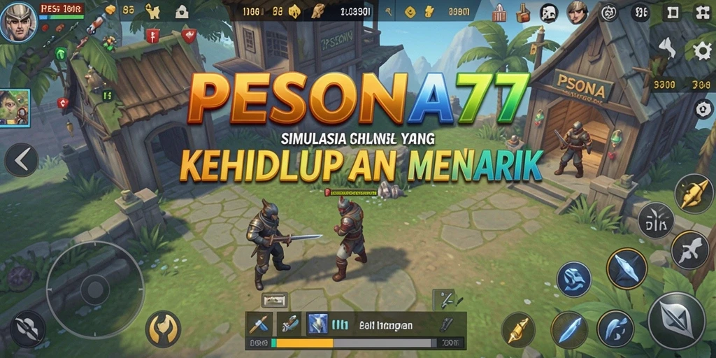 Tampilan gameplay PESONA77 menunjukkan simulasi kehidupan yang menarik.