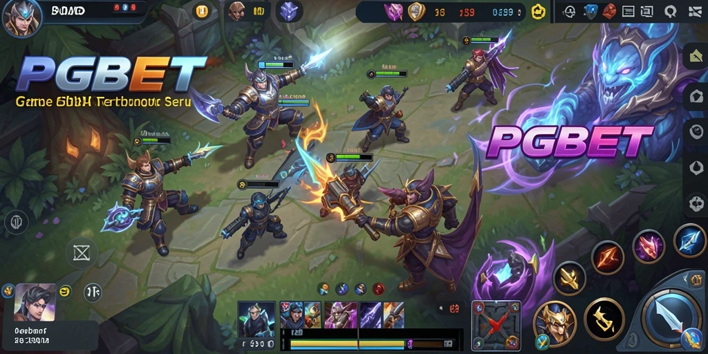Tampilan gameplay epik PGBET dalam pertempuran MOBA seru.