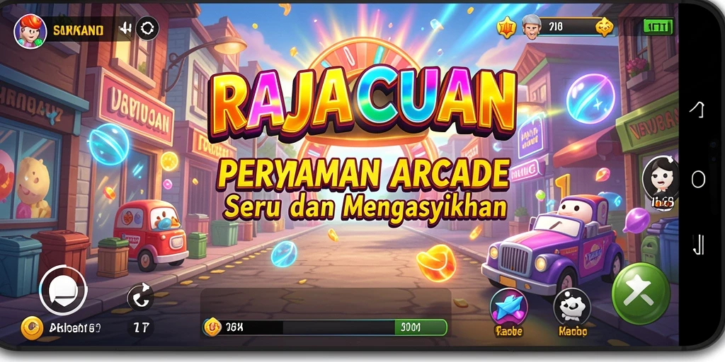 Screenshot gameplay RAJACUAN yang menunjukkan aksi seru di level menengah.