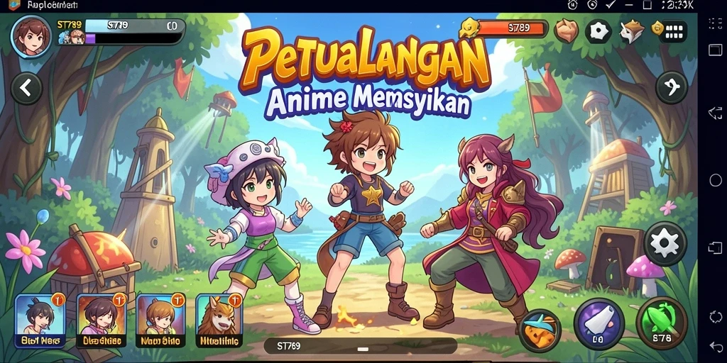 Gameplay petualangan menarik di ST789 dengan karakter Anime.