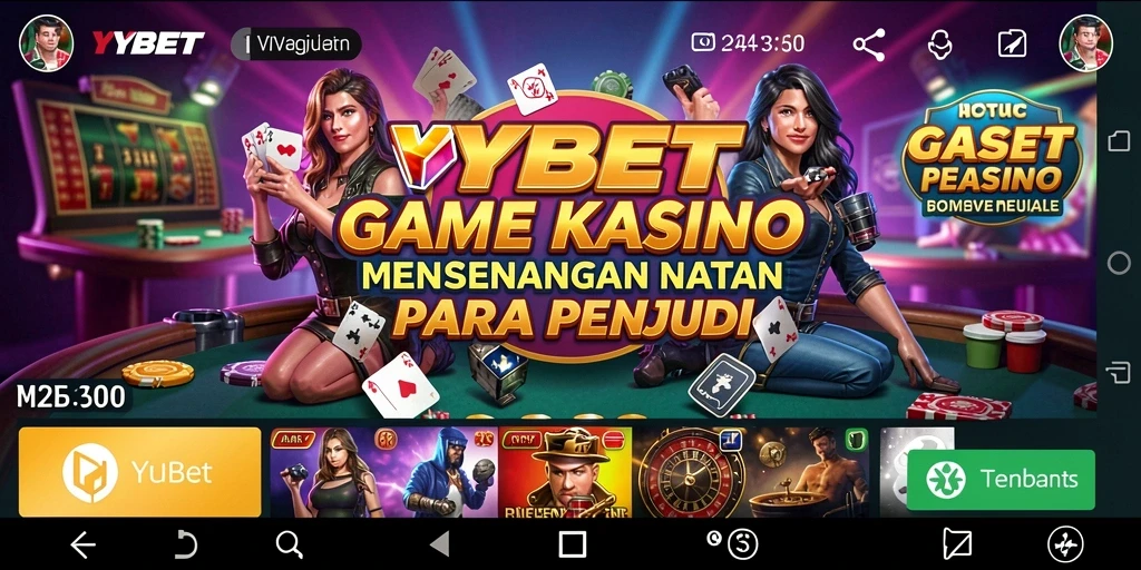 Screenshot utama YYBET menampilkan gameplay seru di kasino.